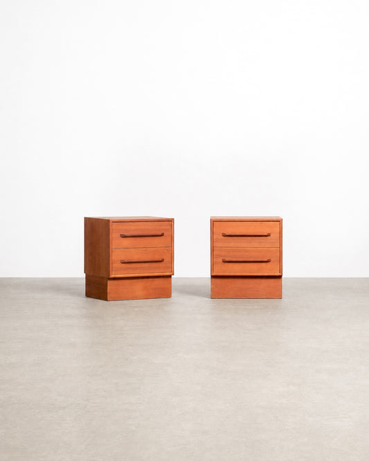 MCM Danish Teak Nightstand Set