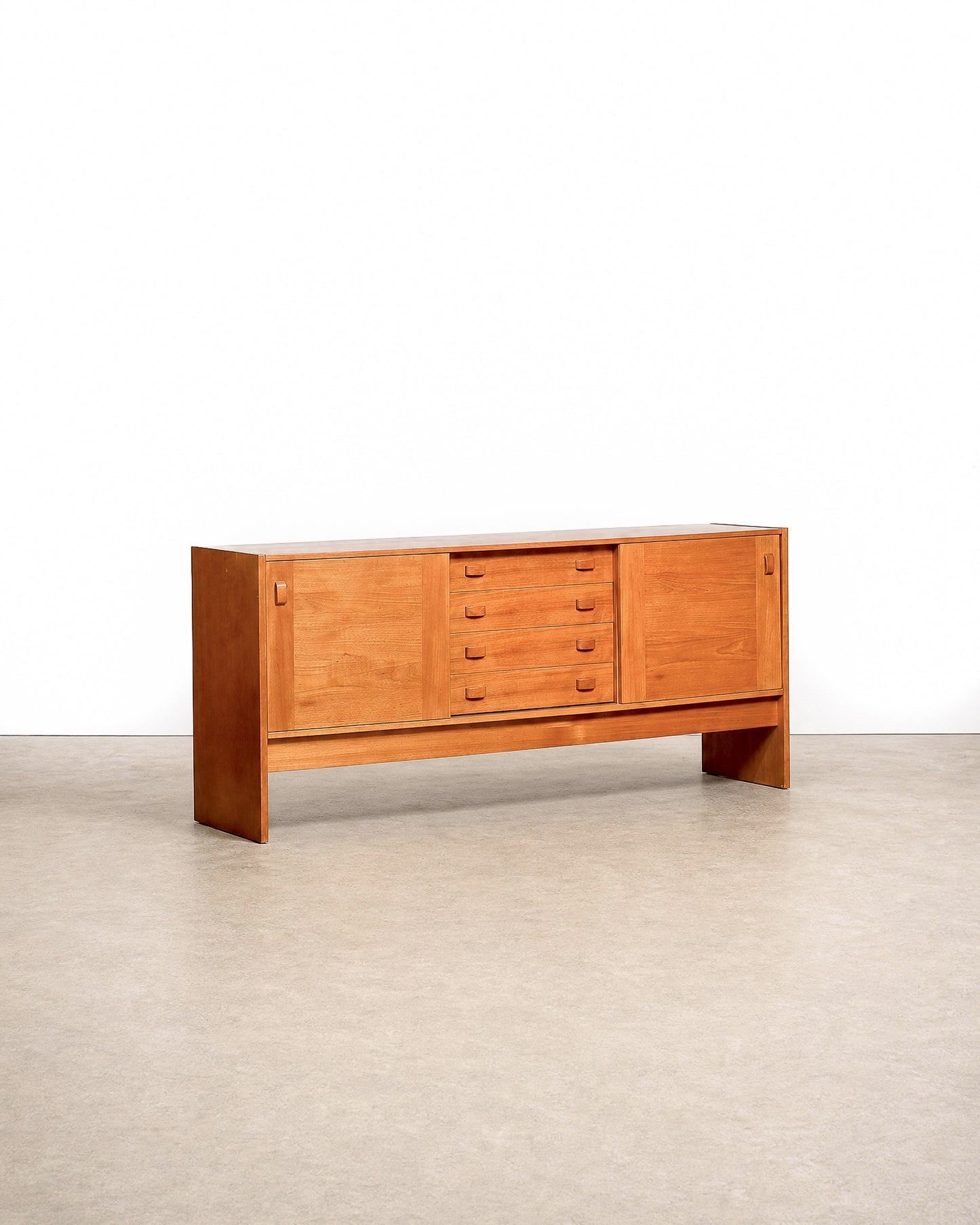 MCM Teak Danish Credenza by Domino Møbler
