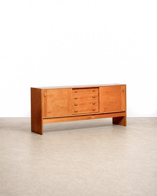 MCM Teak Danish Credenza by Domino Møbler