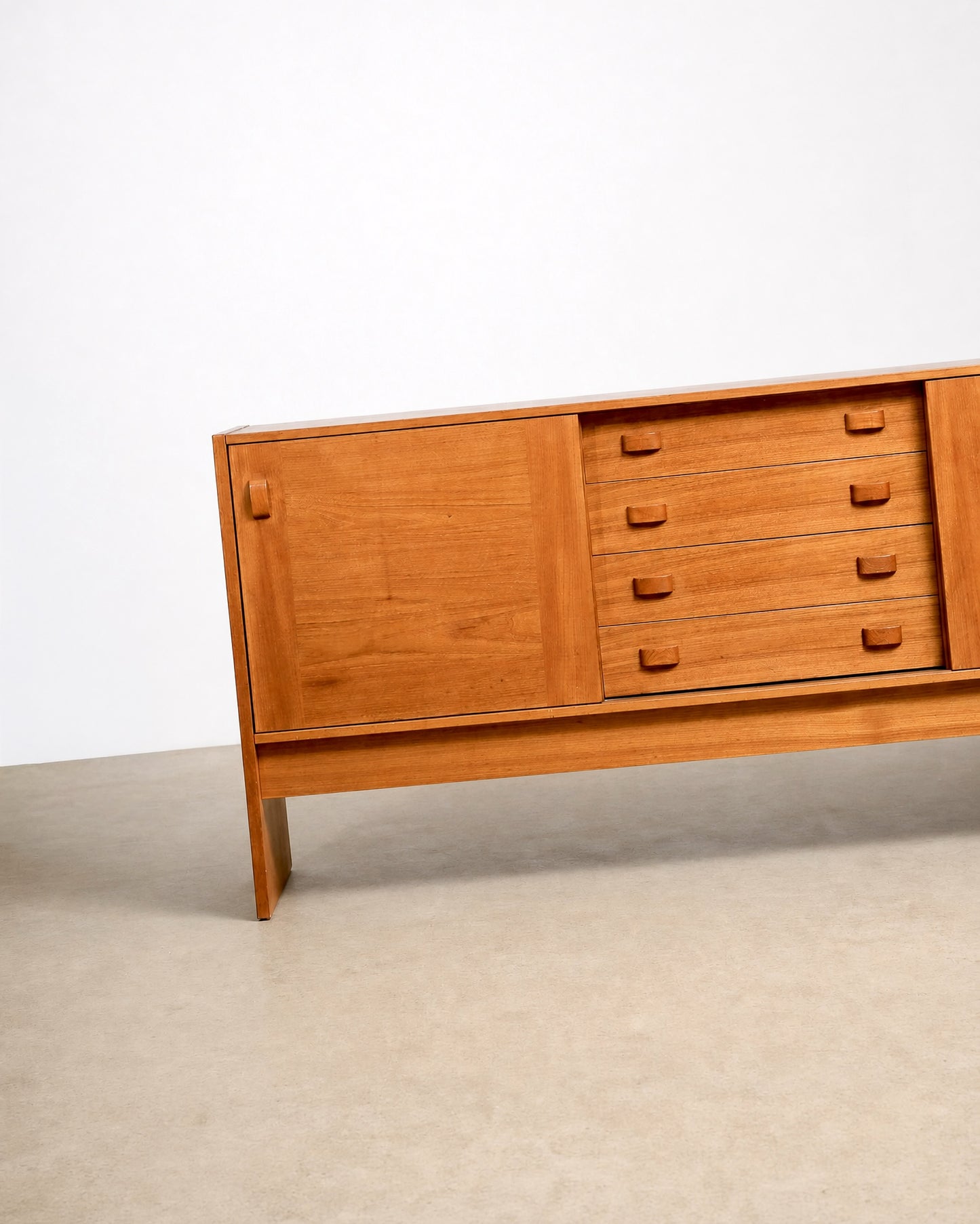 MCM Teak Danish Credenza by Domino Møbler
