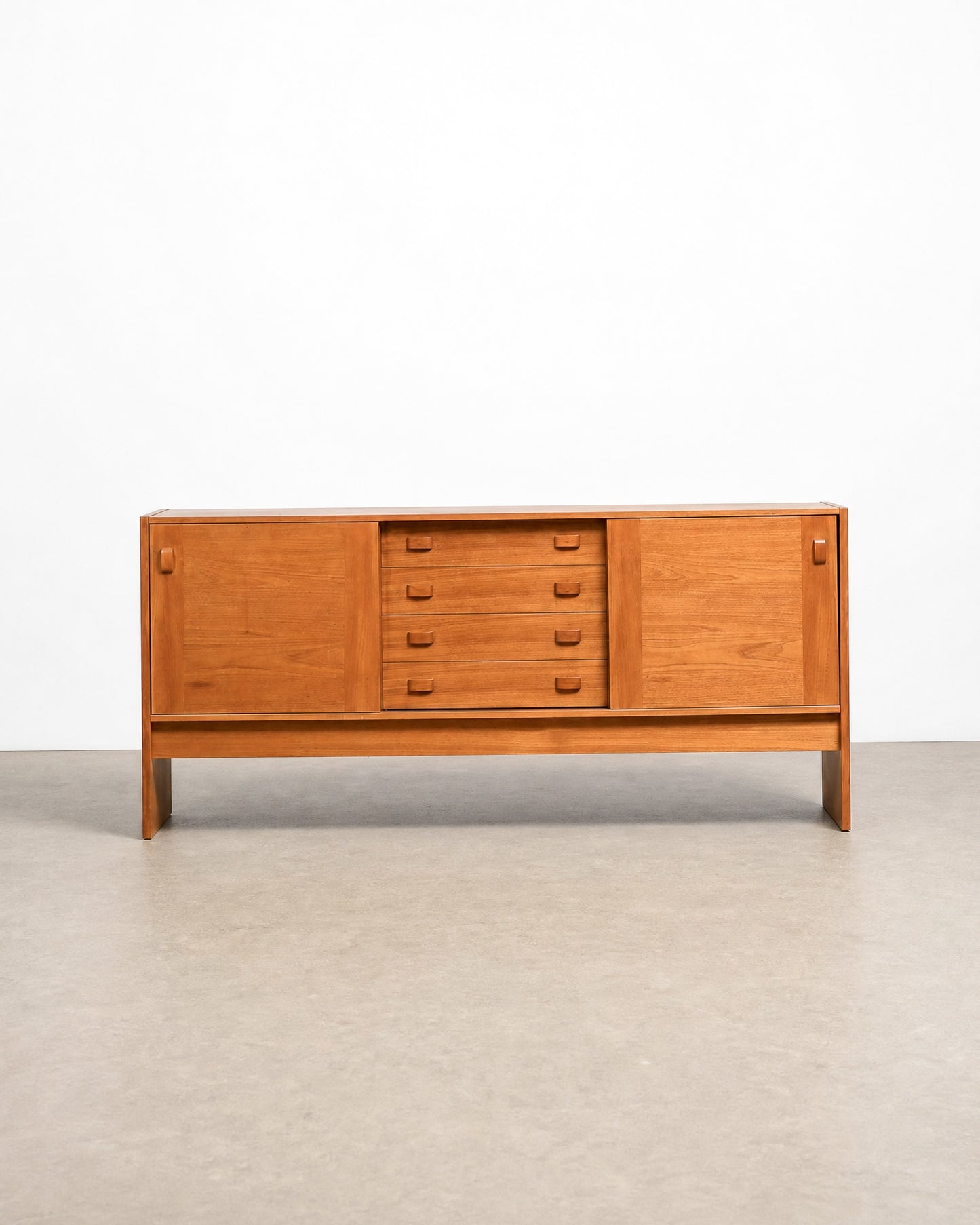 MCM Teak Danish Credenza by Domino Møbler