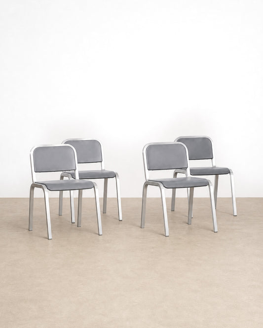 Emeco 1951 Chair Set by Sottsass