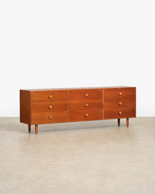 MCM Teak 9-Drawer Dresser
