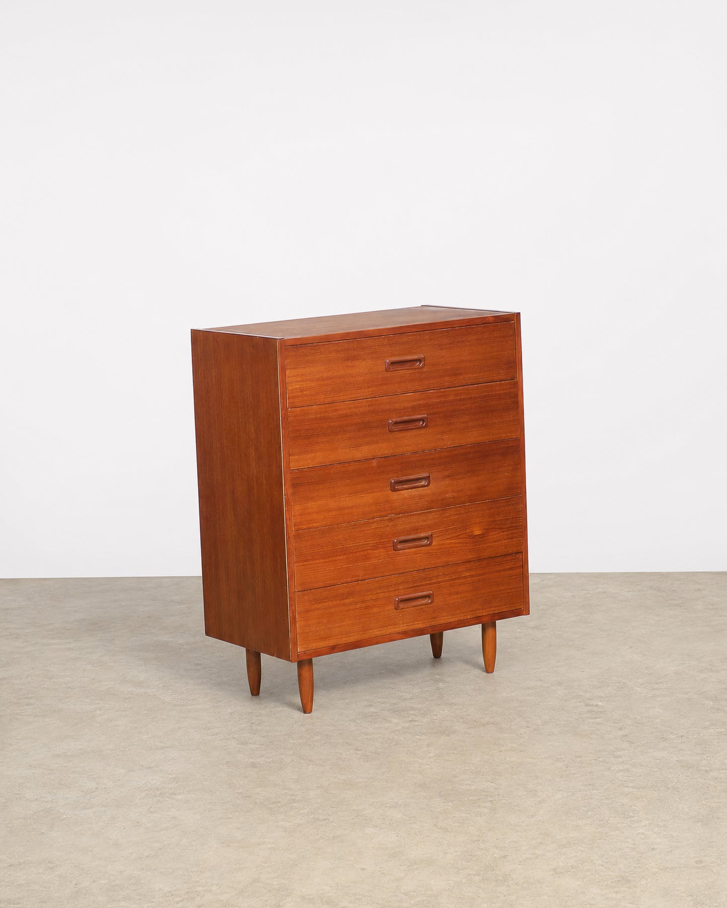 MCM Teak Tallboy Dresser