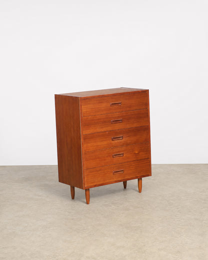 MCM Teak Tallboy Dresser