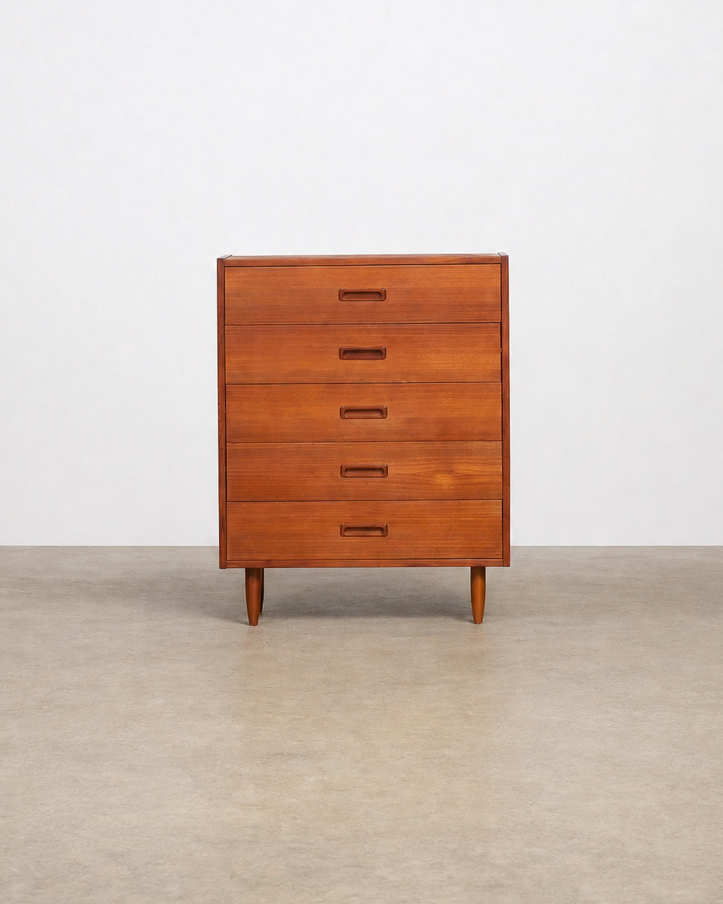 MCM Teak Tallboy Dresser