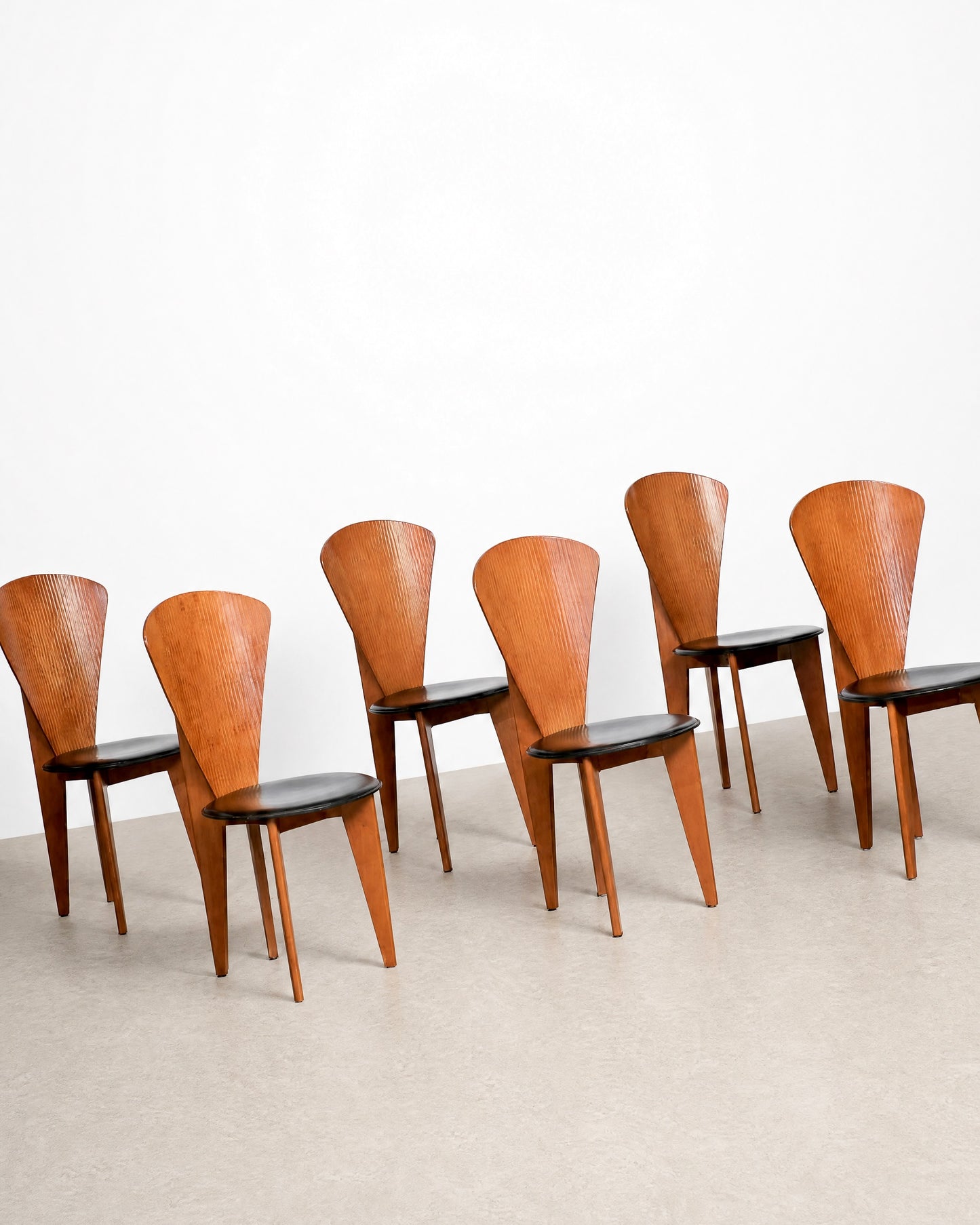 Italian Calligaris Postmodern Dining Chairs (1980s)