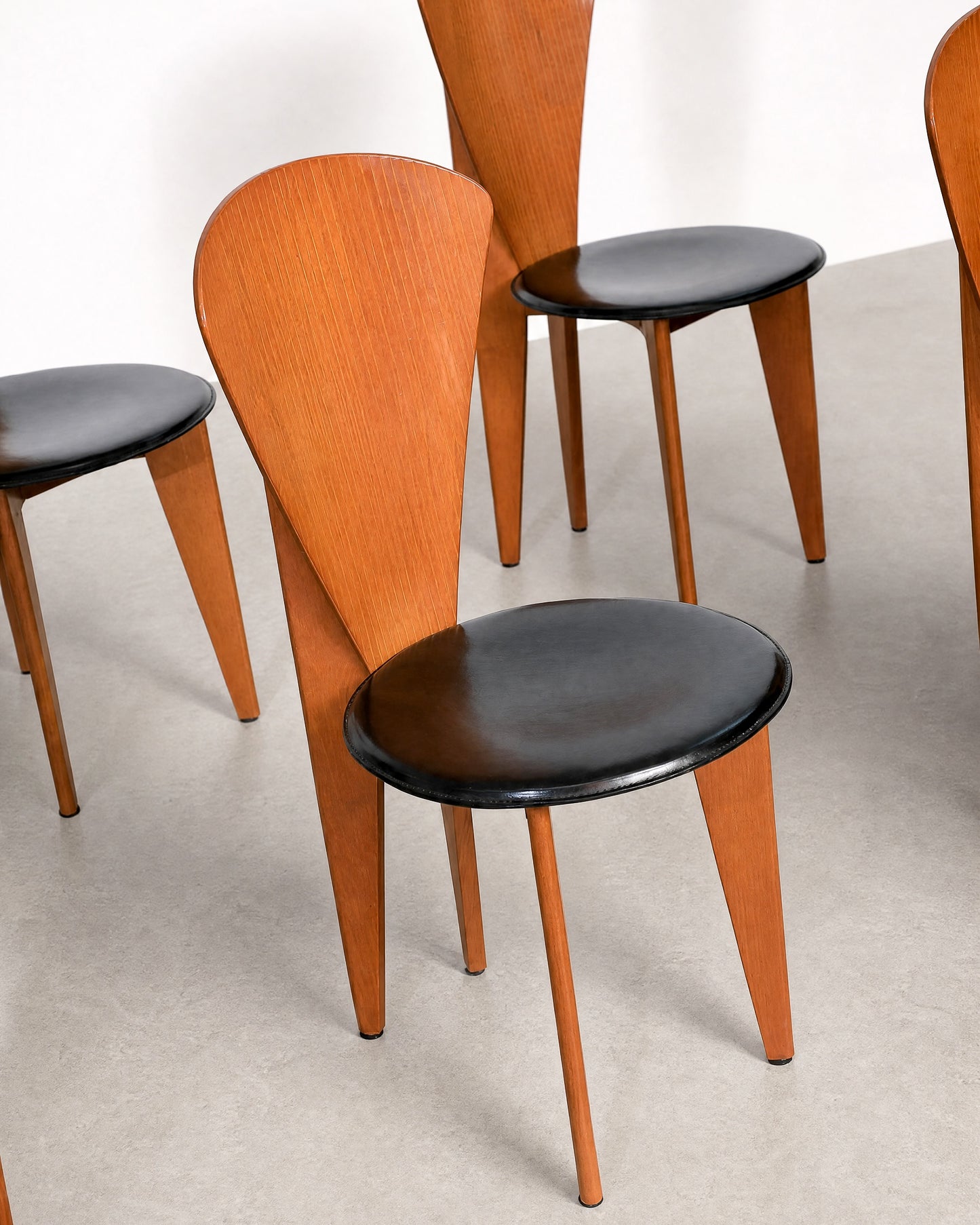 Italian Calligaris Postmodern Dining Chairs (1980s)