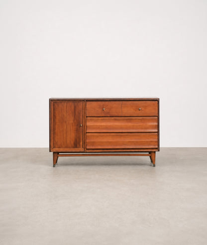 MCM Walnut Credenza by Villas Furniture