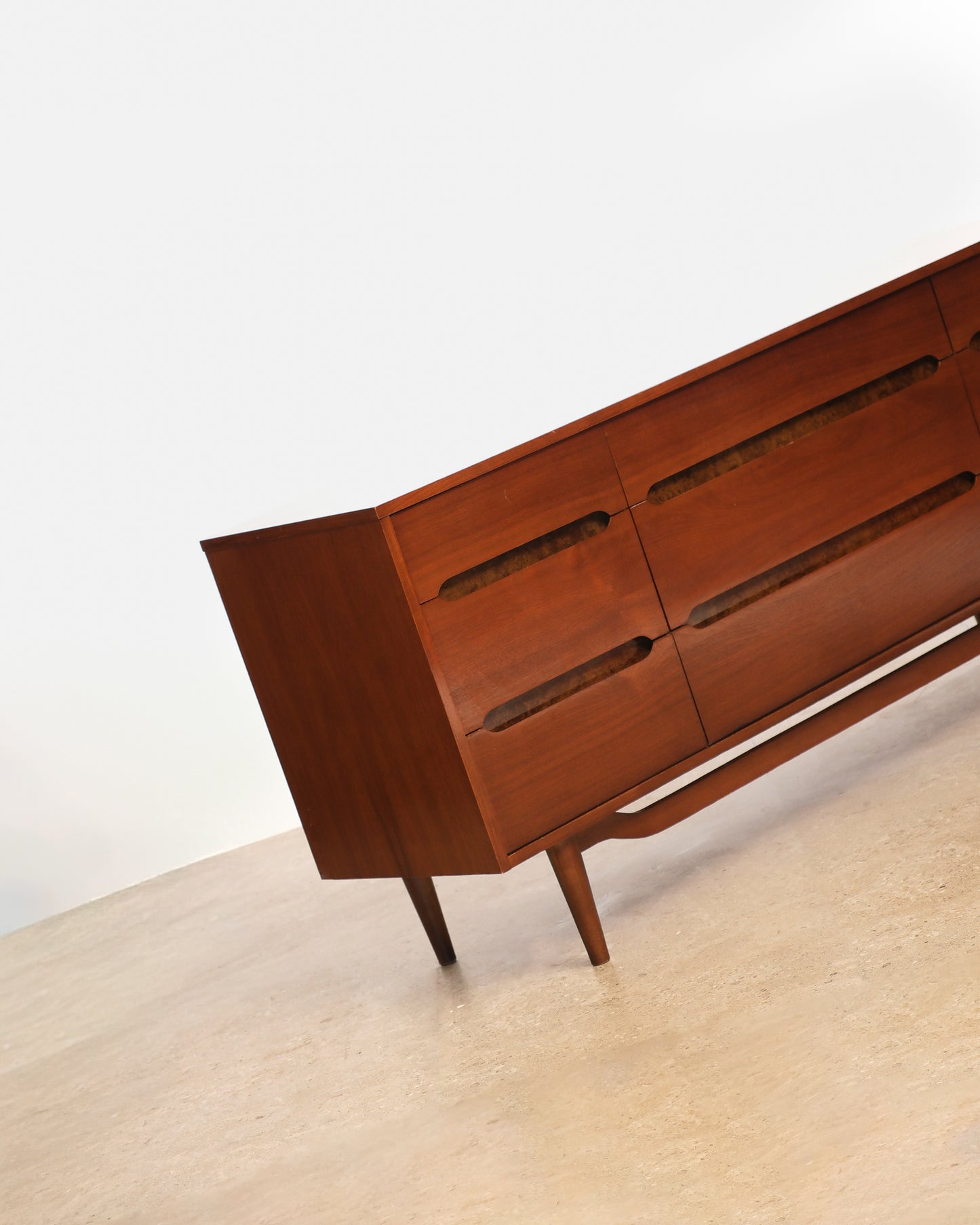 MCM Dark Walnut Dresser by Kroehler