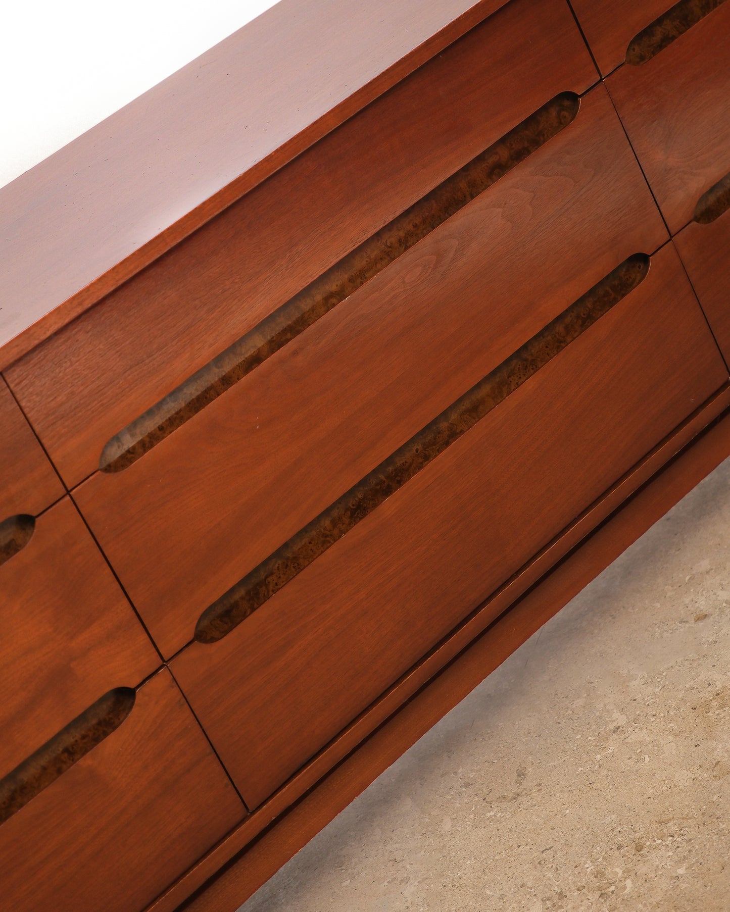 MCM Dark Walnut Dresser by Kroehler