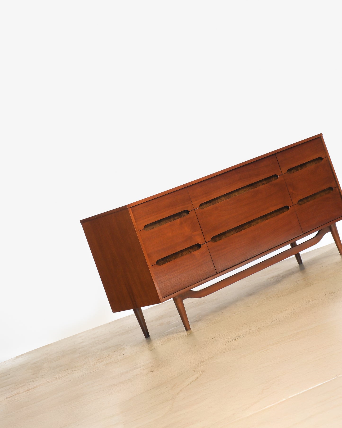 MCM Dark Walnut Dresser by Kroehler