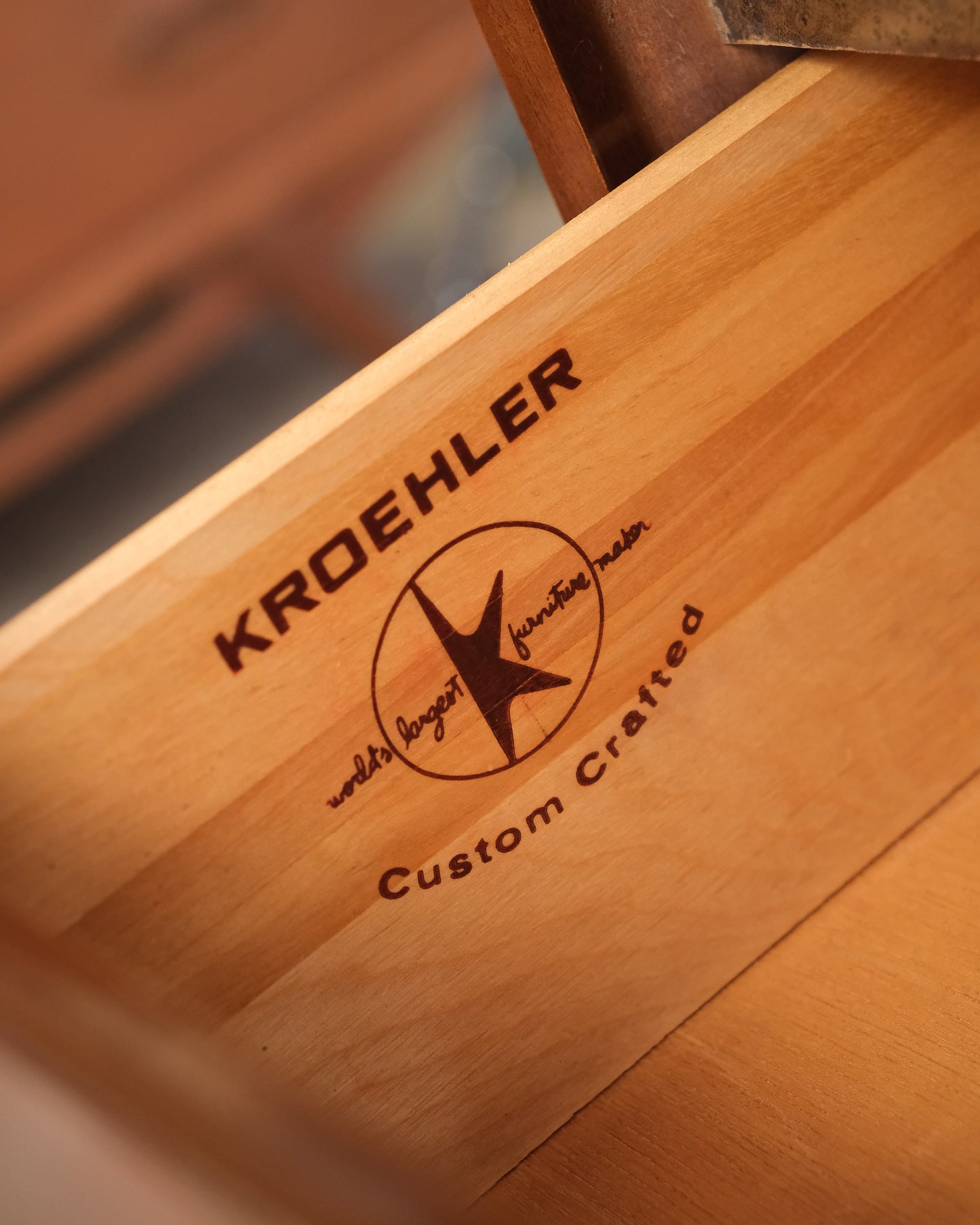 MCM Dark Walnut Dresser by Kroehler