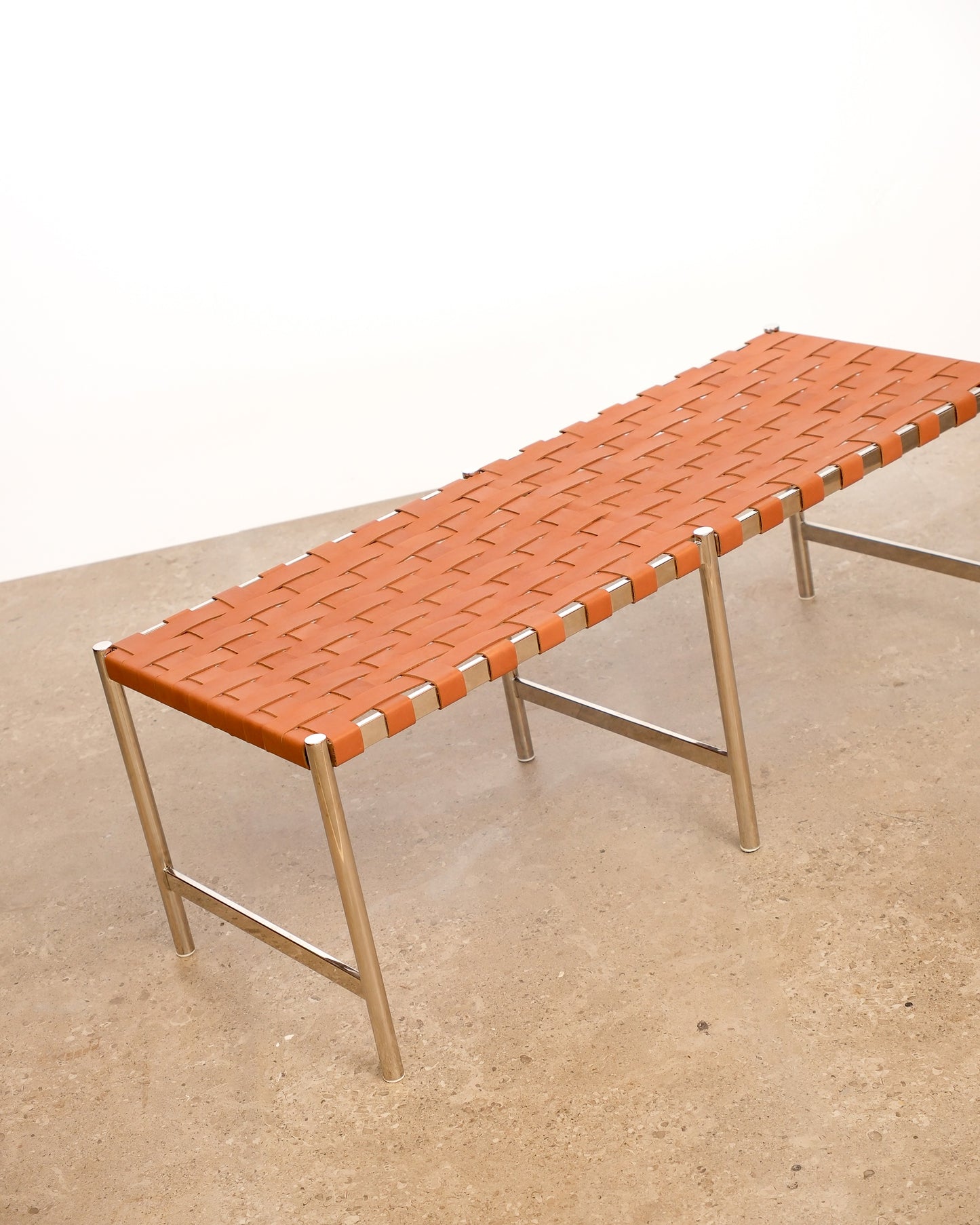 Chestnut Leather Kennedy Bench By United Strangers