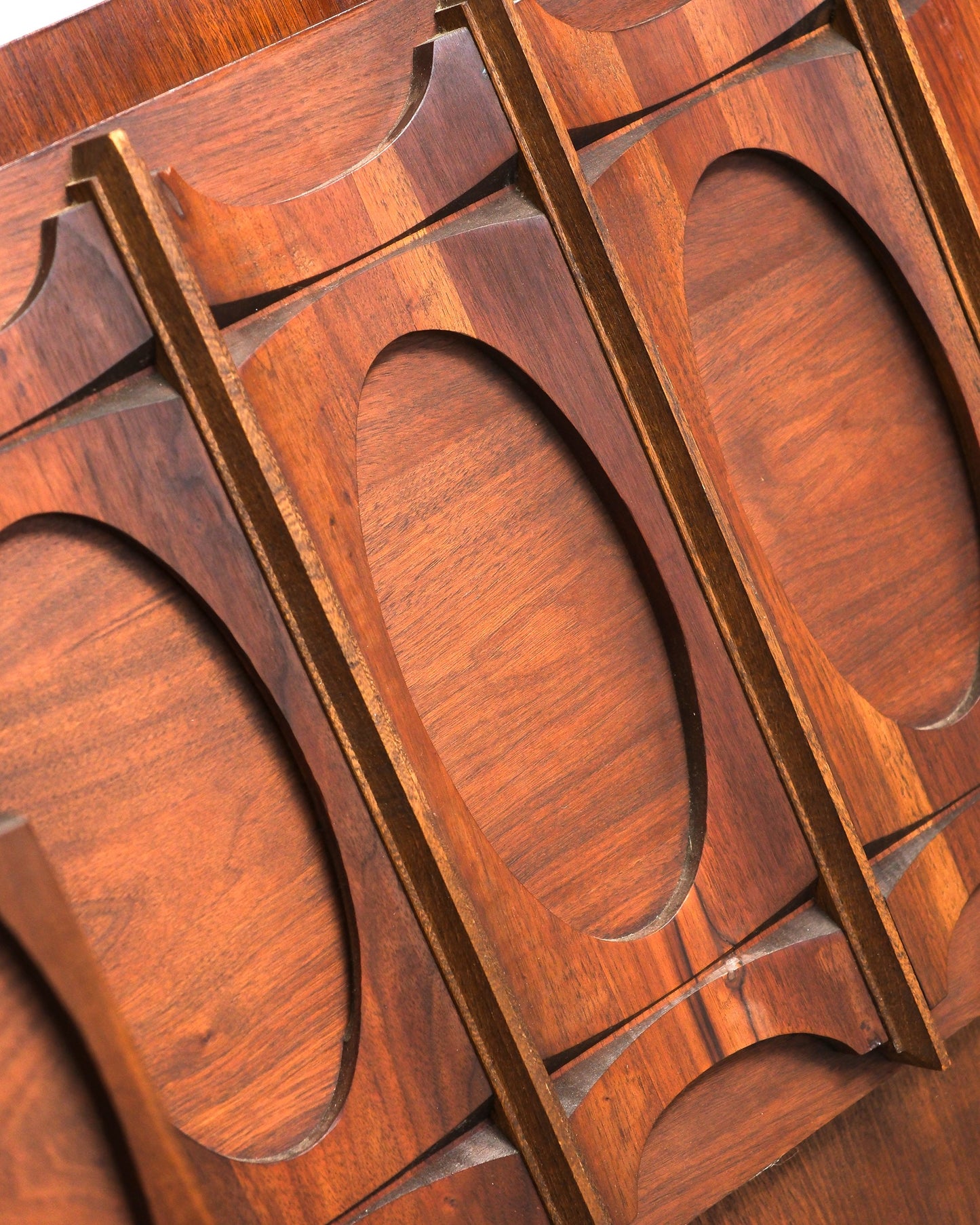 MCM Brutalist Dark Walnut Sideboard