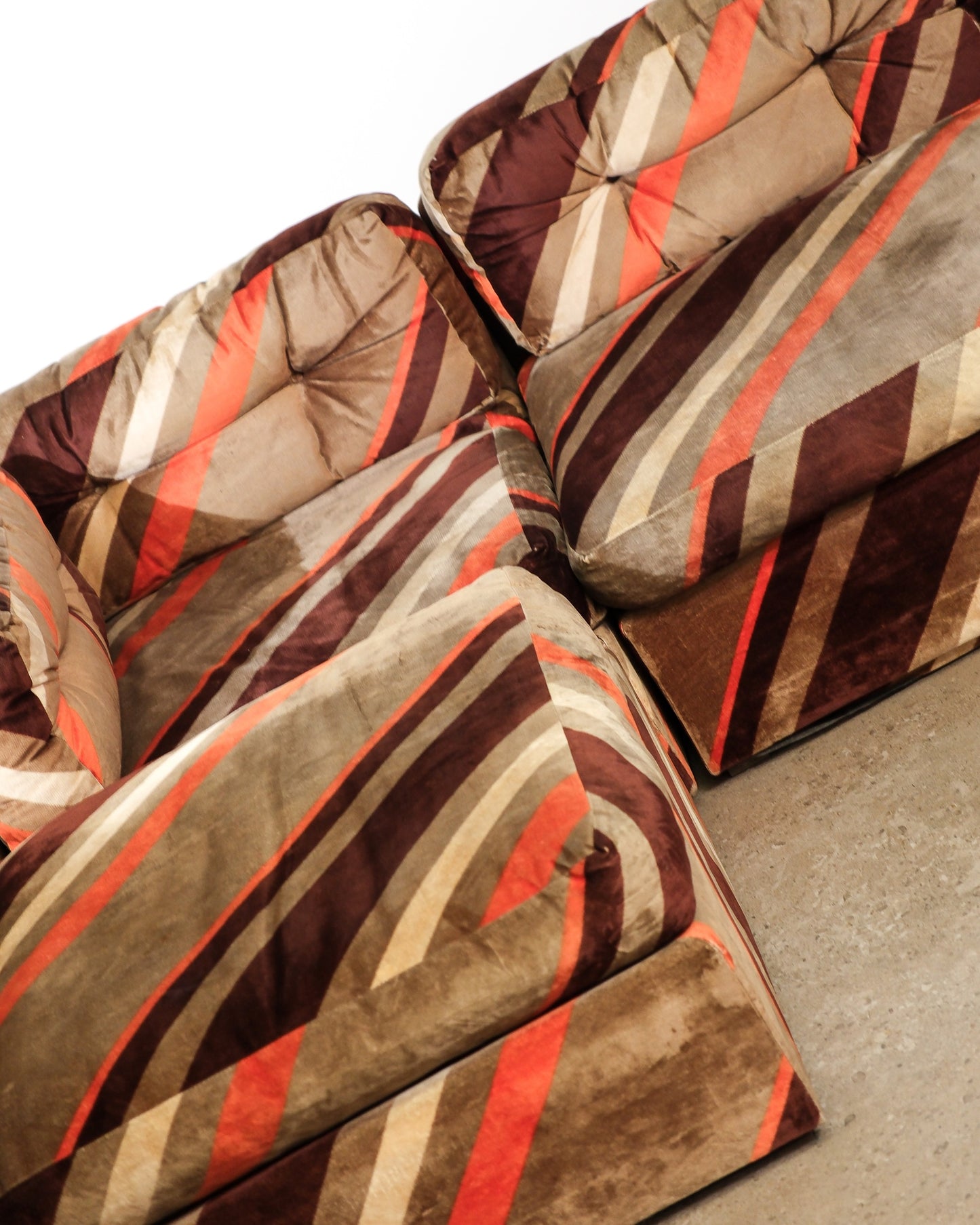 Vintage Modular Sofa by Luigi Tiengo for Cimon (1974)