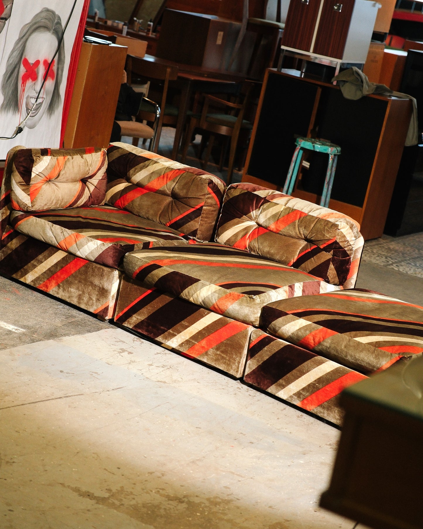 Vintage Modular Sofa by Luigi Tiengo for Cimon (1974)