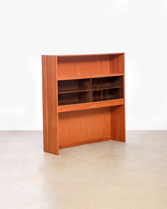 MCM Danish Smoked Glass Cabinet