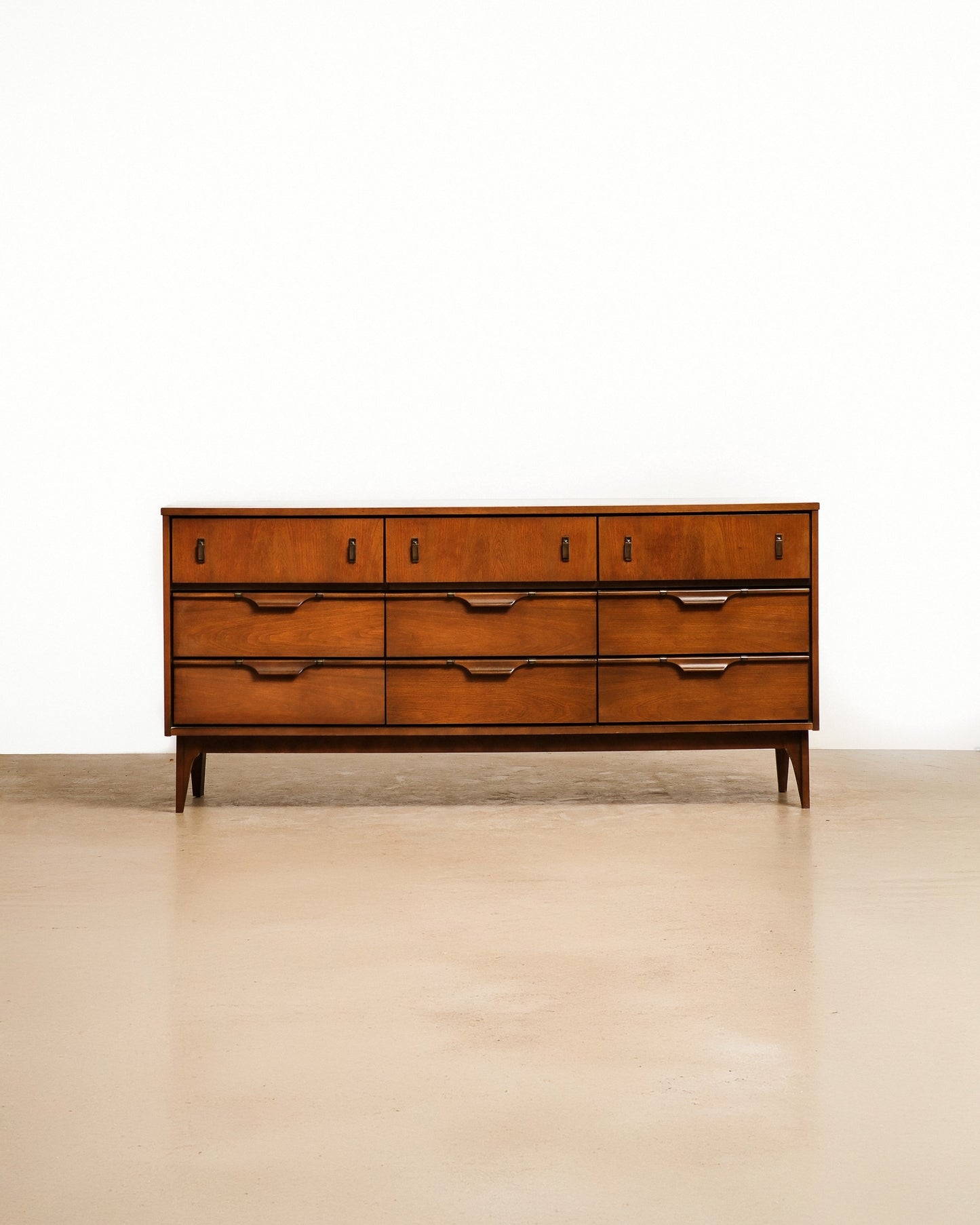 MCM Dark Walnut Dresser By Viscol