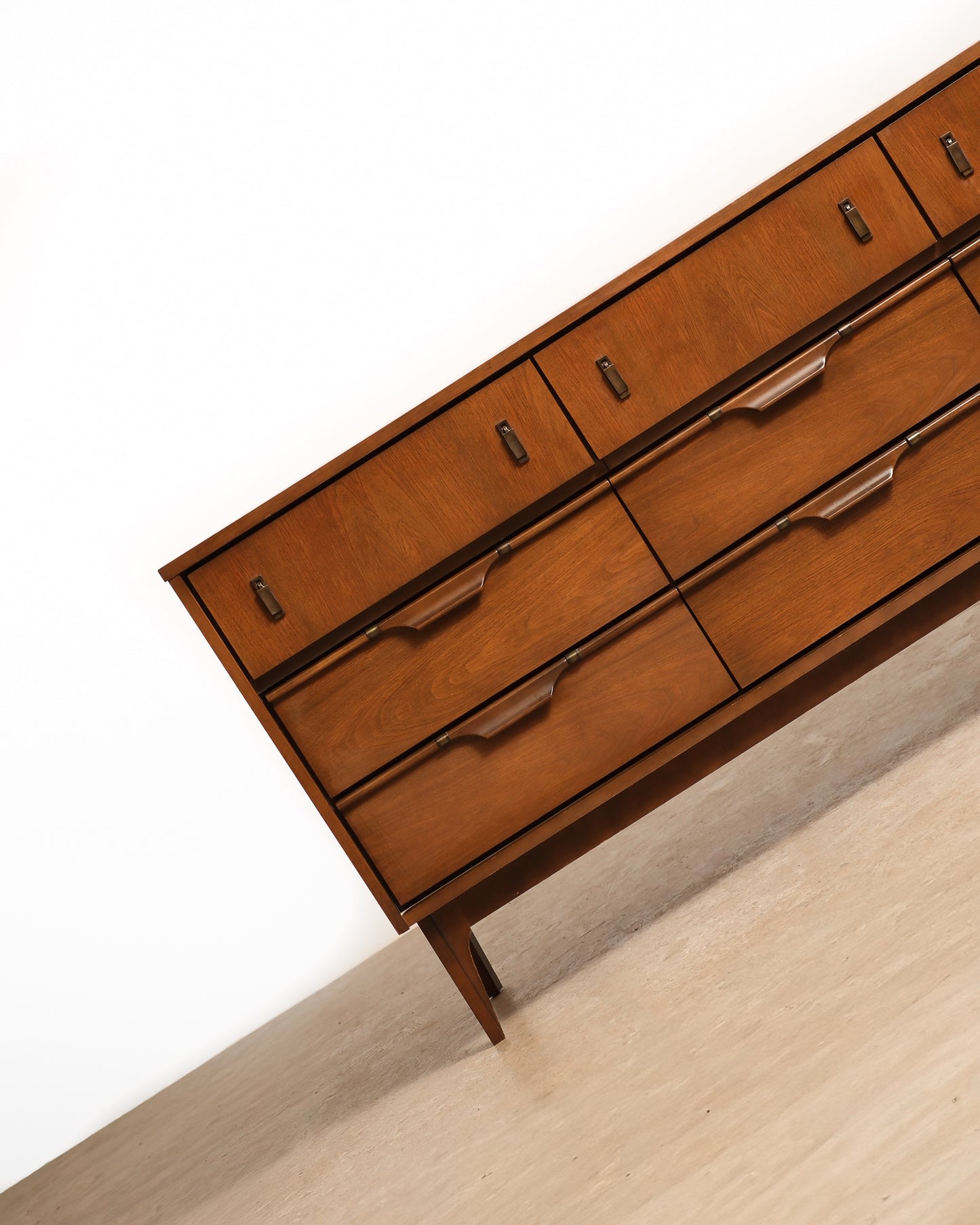 MCM Dark Walnut Dresser By Viscol