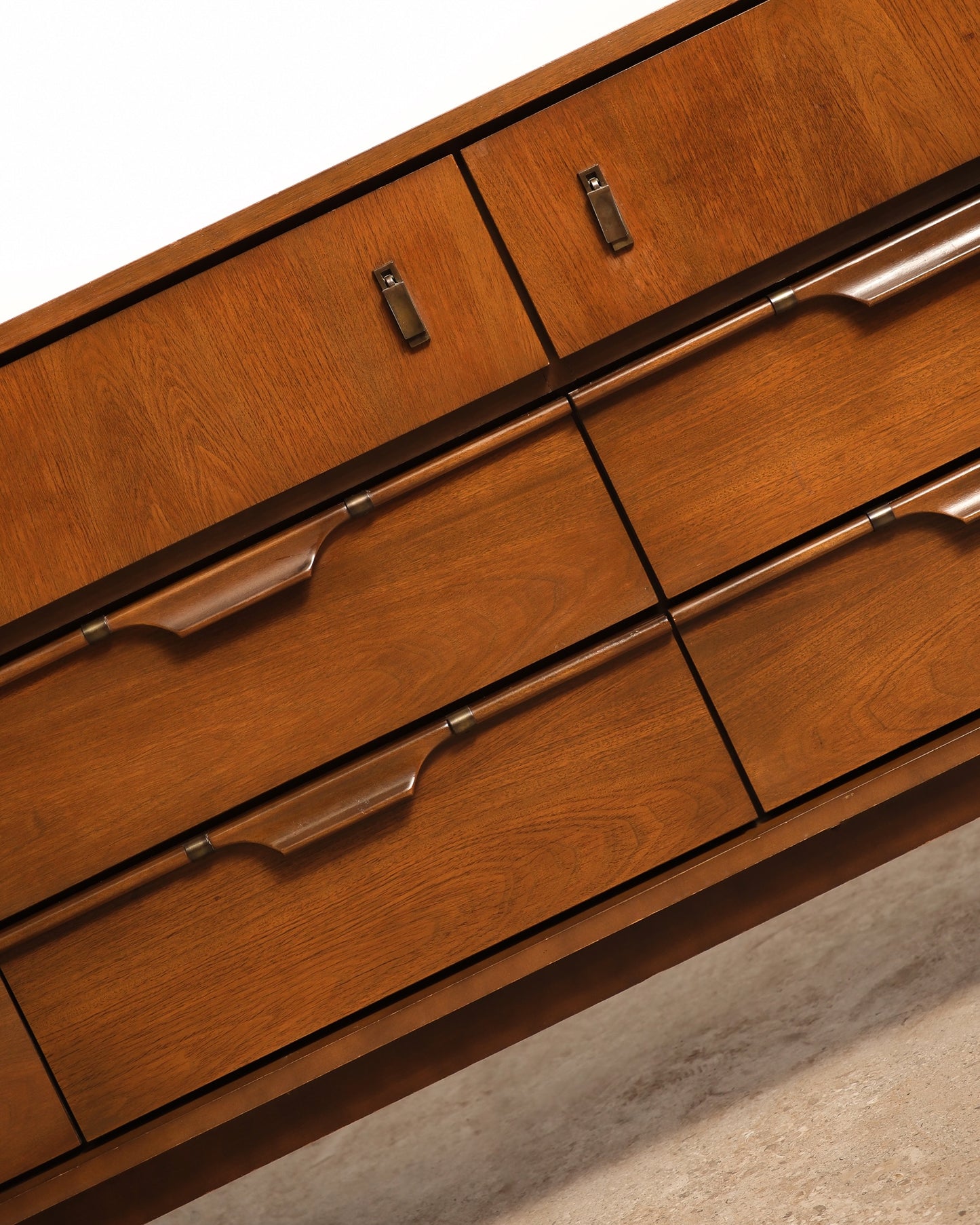 MCM Dark Walnut Dresser By Viscol