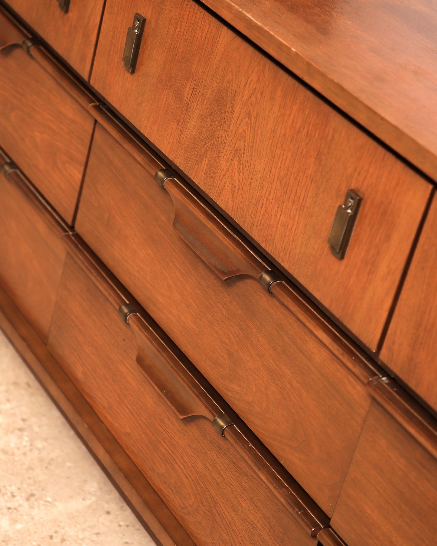 MCM Dark Walnut Dresser By Viscol