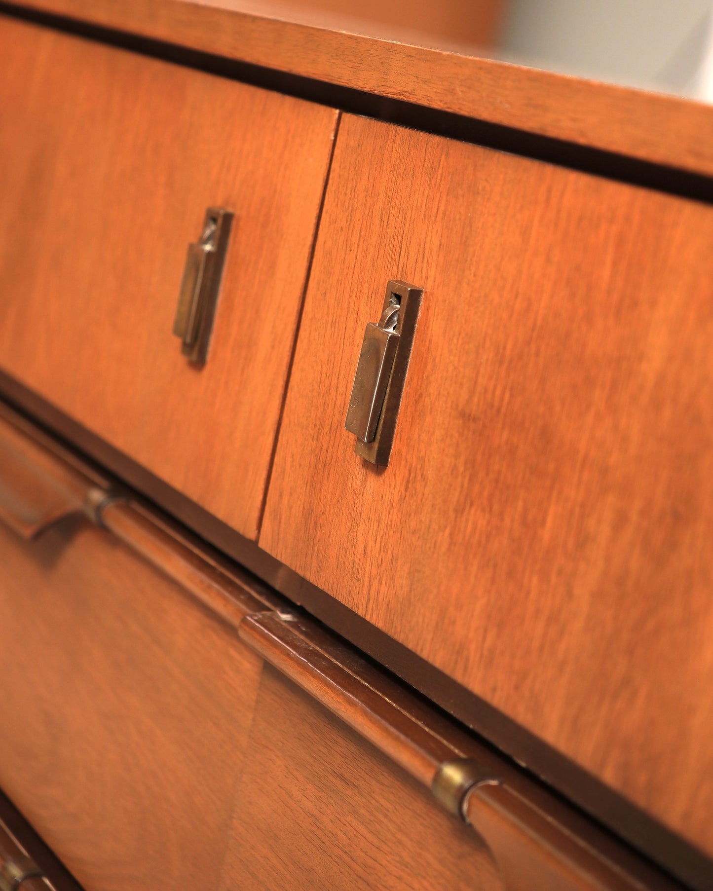 MCM Dark Walnut Dresser By Viscol