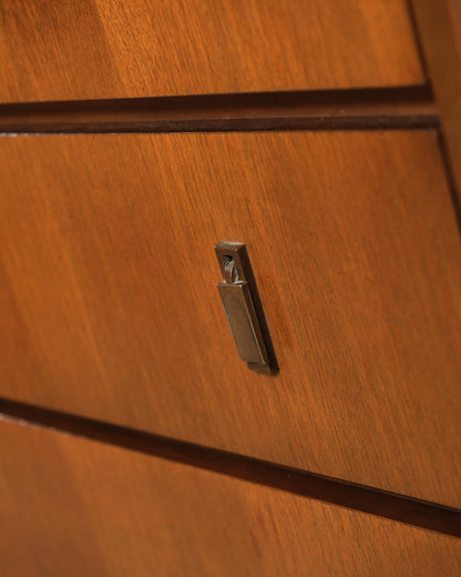 MCM Dark Walnut Tallboy Dresser by Viscol