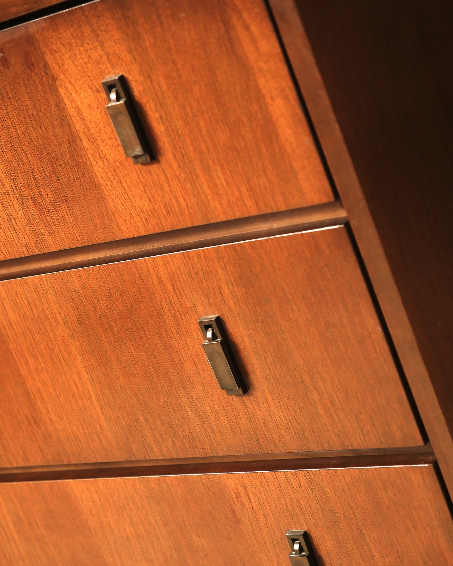 MCM Dark Walnut Tallboy Dresser by Viscol