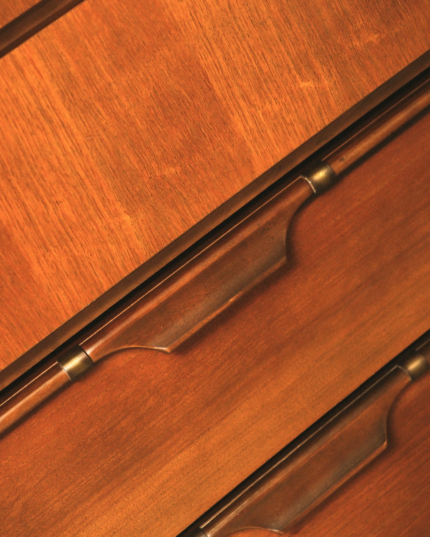 MCM Dark Walnut Tallboy Dresser by Viscol