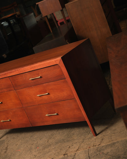 MCM Dark Walnut Dresser by Pepplers