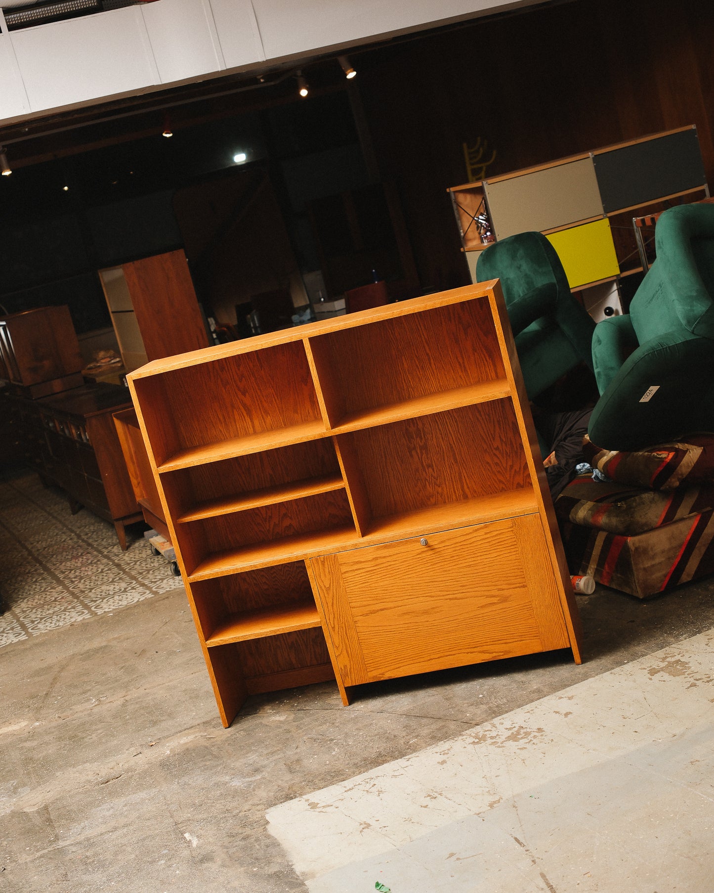 MCM Oak Cabinet / Bookcase
