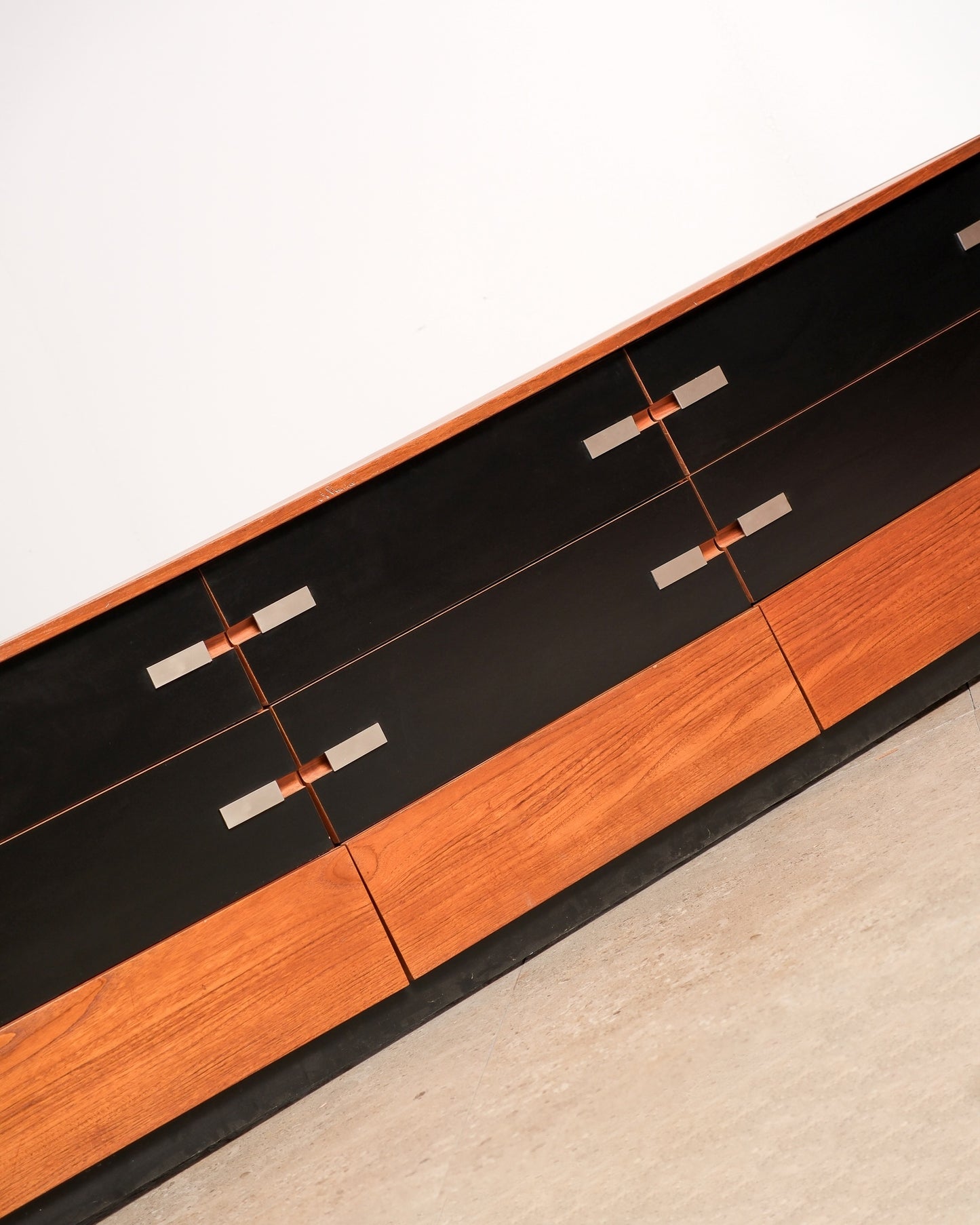 MCM Wide Dresser Black Base By Treco