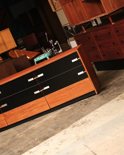 MCM Wide Dresser Black Base By Treco
