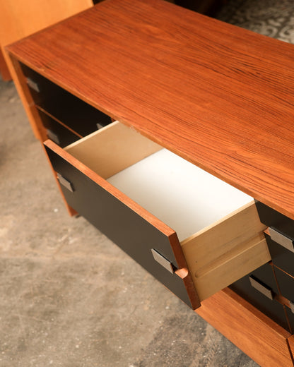 MCM Wide Dresser Black Base By Treco