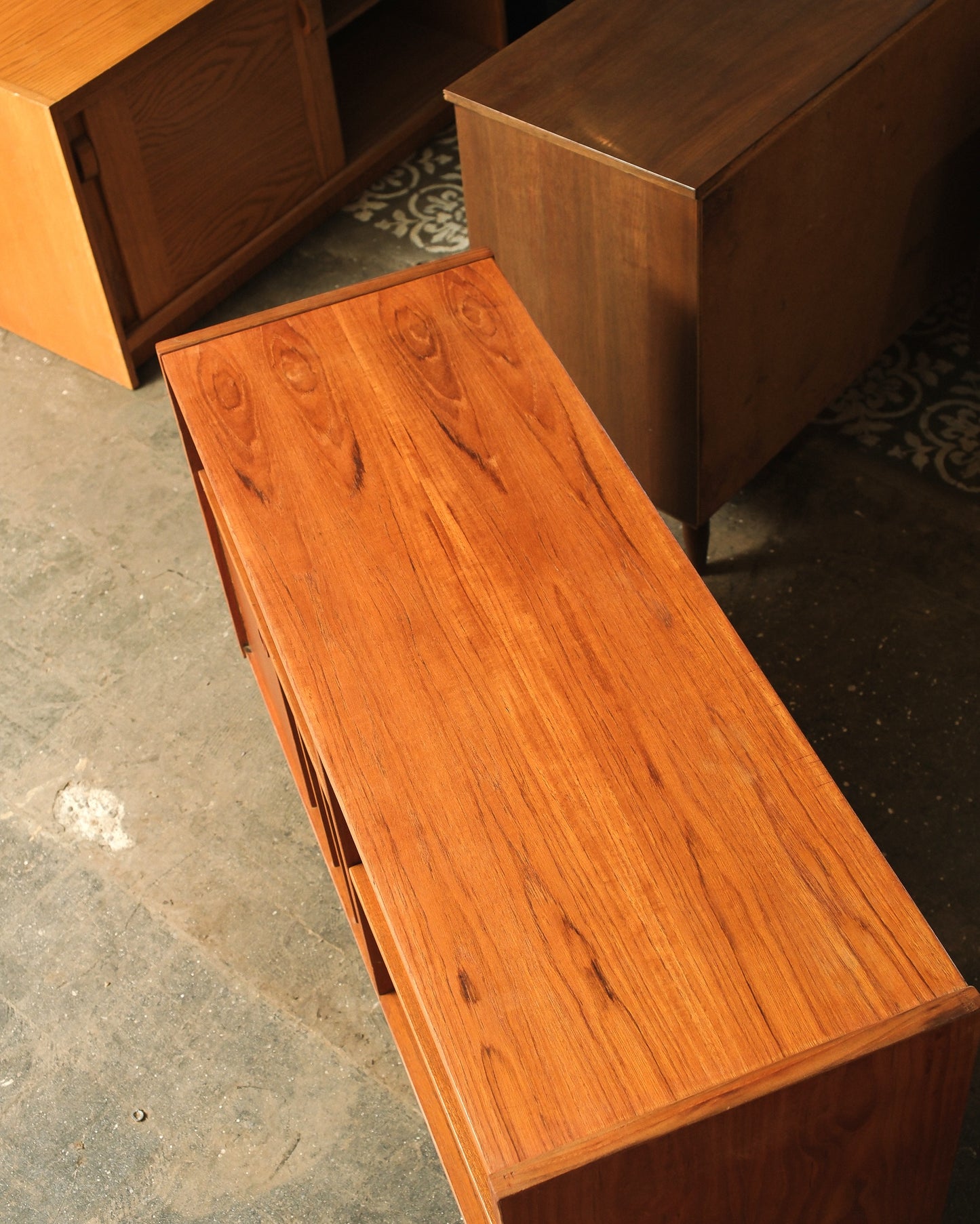 MCM Refurbished Danish Teak Sideboard