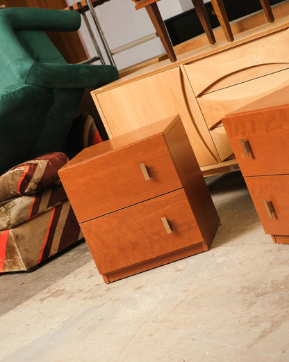 MCM Teak Nightstand Set
