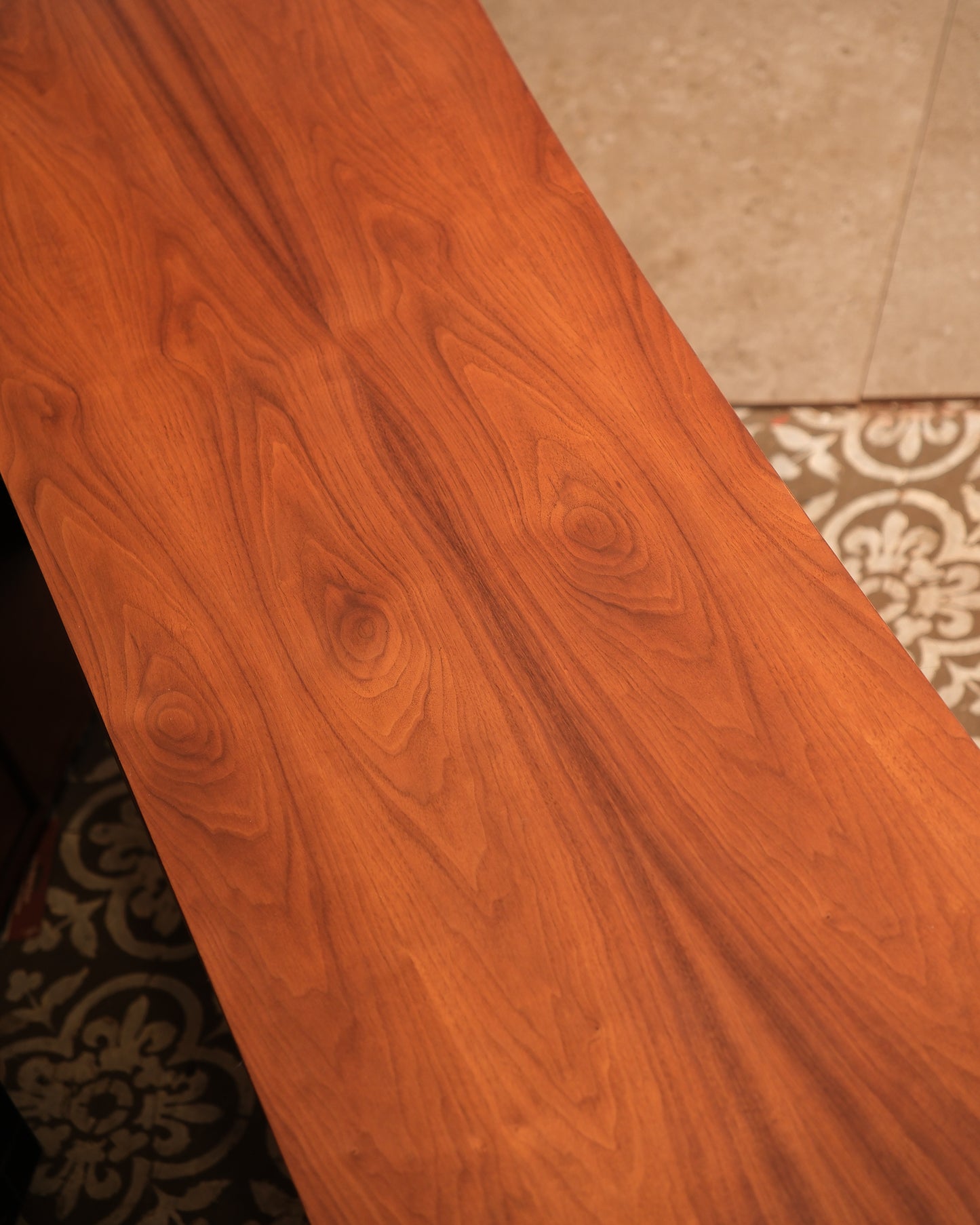 MCM Walnut Brutalist Credenza
