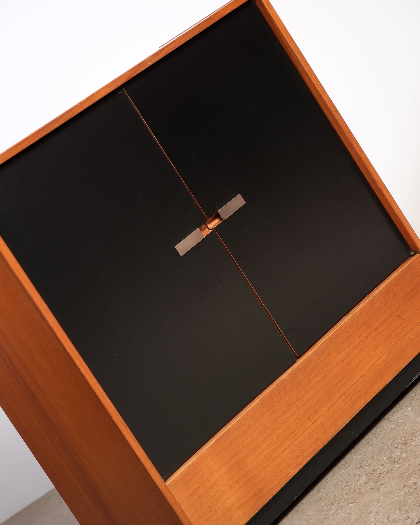 MCM Teak Tallboy Dresser By Treco