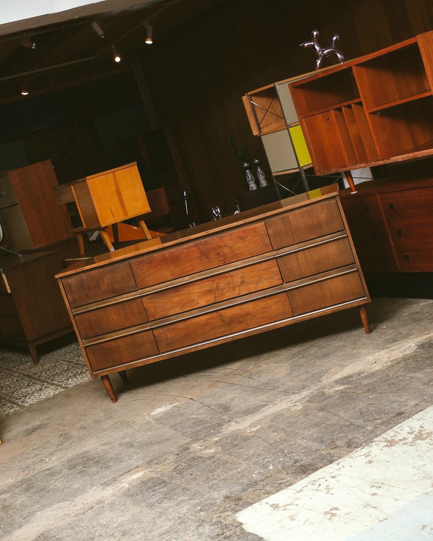 MCM Dark Walnut Minimalist Dresser