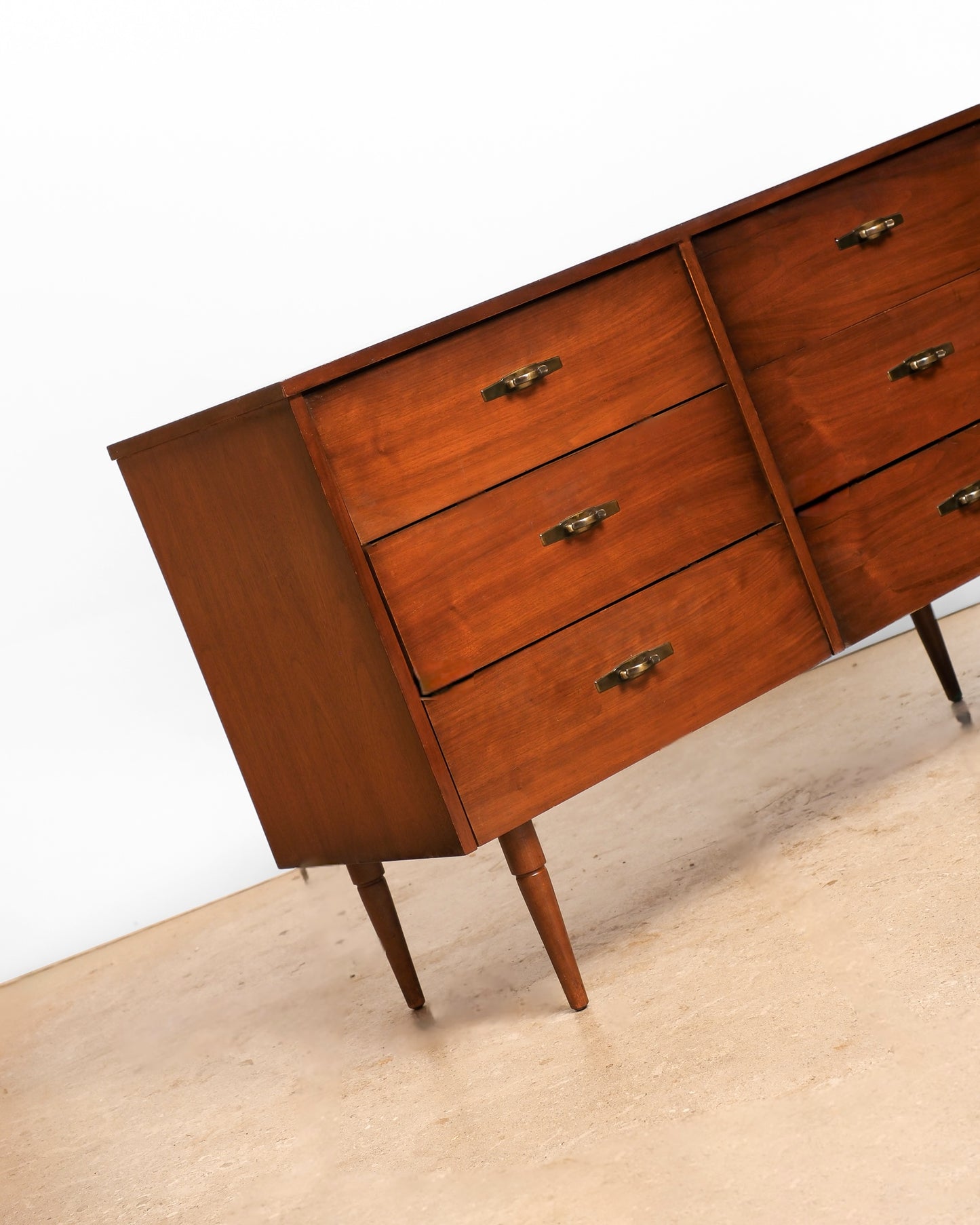 MCM Dark Walnut Dresser