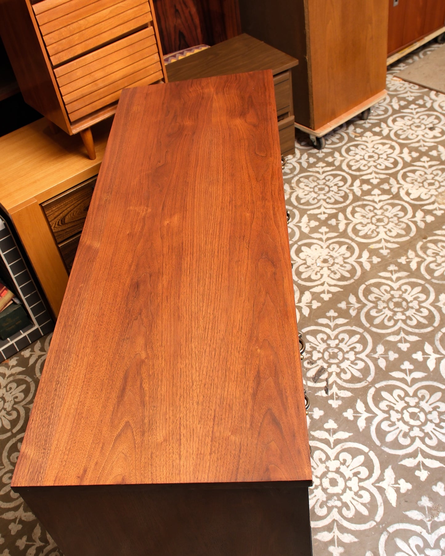 MCM Dark Walnut Dresser