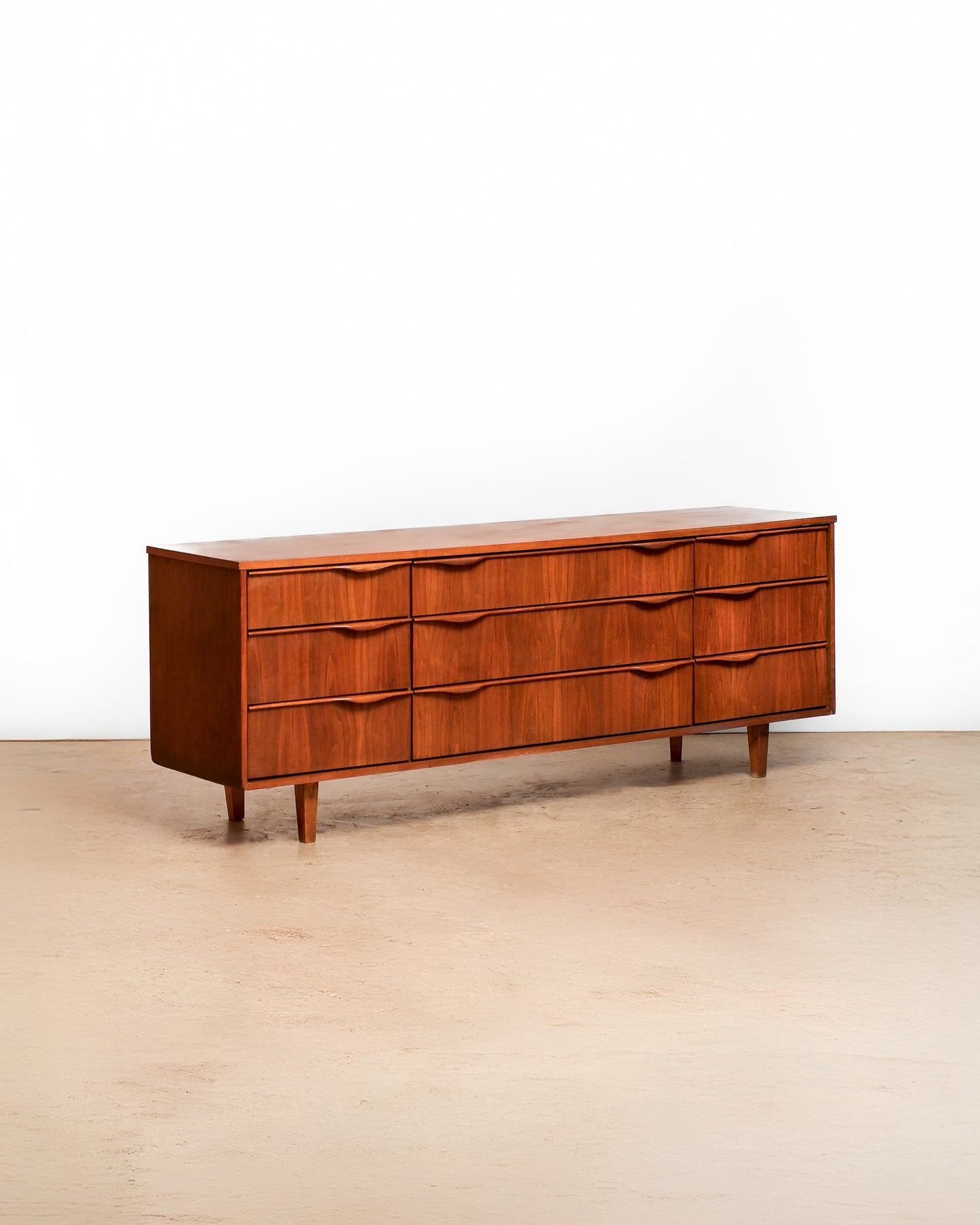MCM Walnut Dresser By Deilcraft