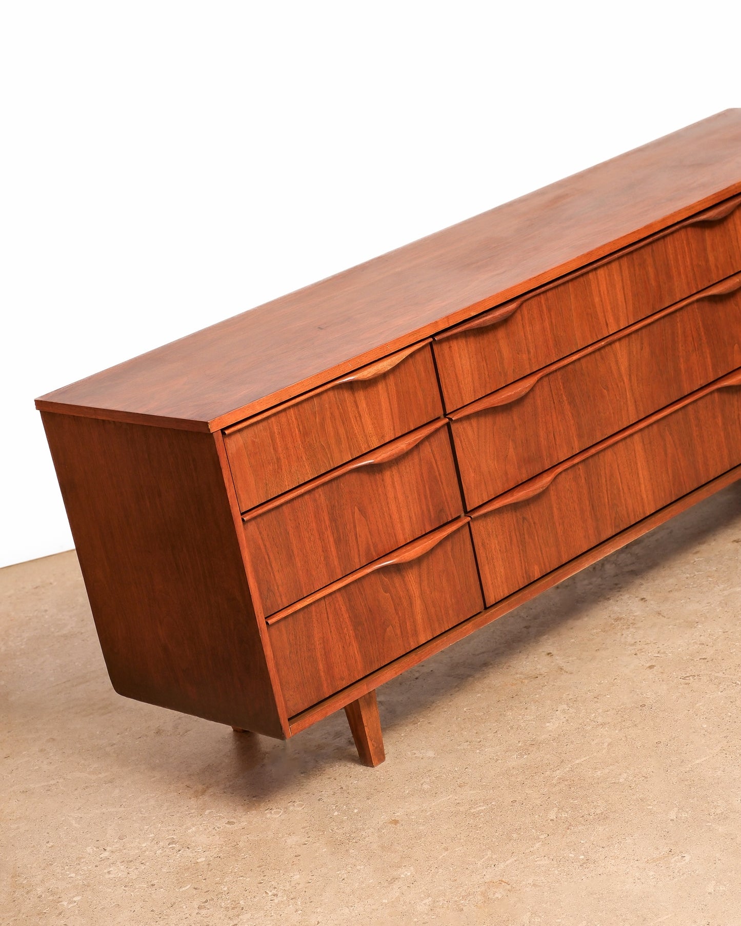 MCM Walnut Dresser By Deilcraft