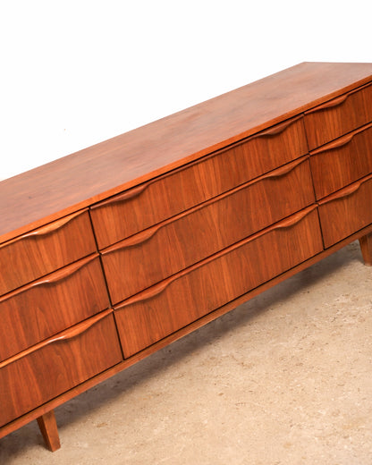 MCM Walnut Dresser By Deilcraft
