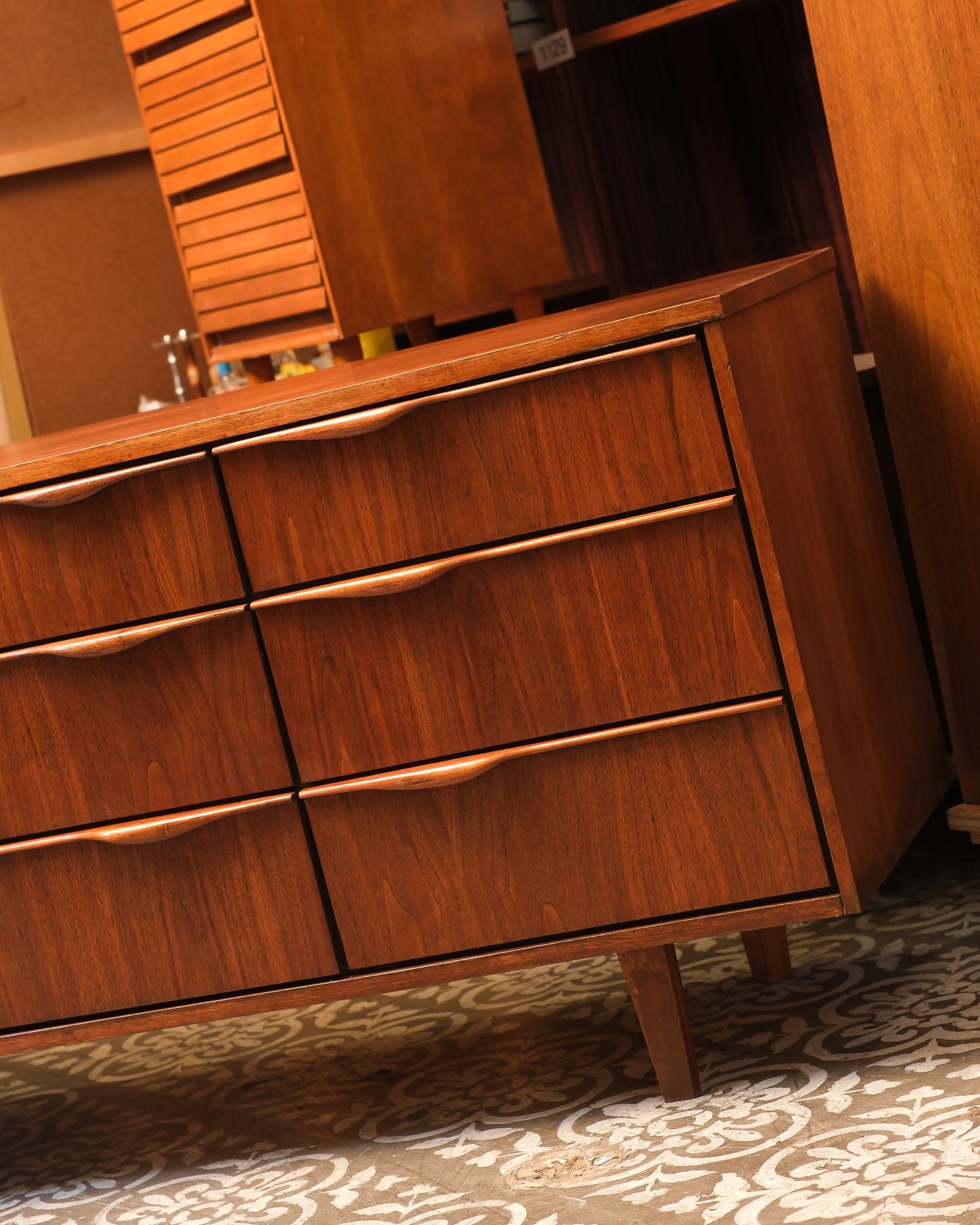 MCM Walnut Dresser By Deilcraft