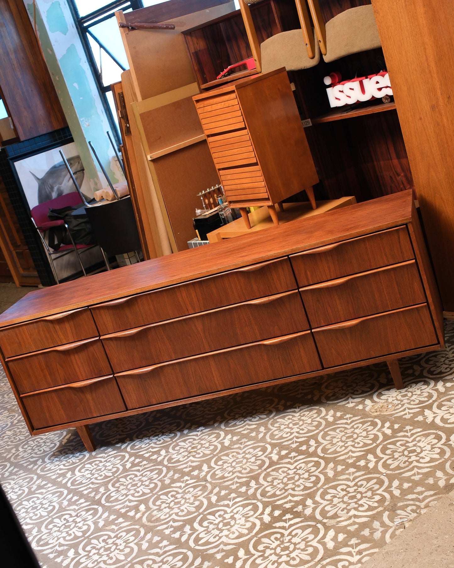 MCM Walnut Dresser By Deilcraft