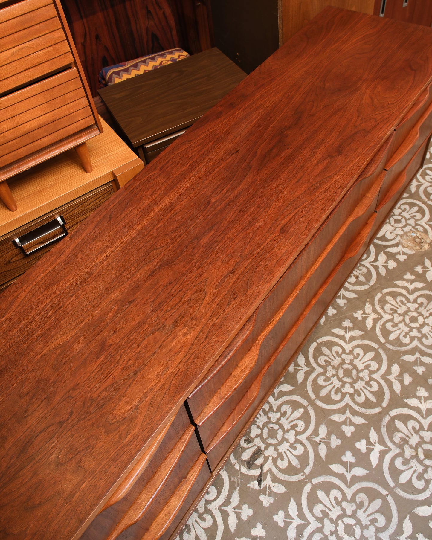 MCM Walnut Dresser By Deilcraft
