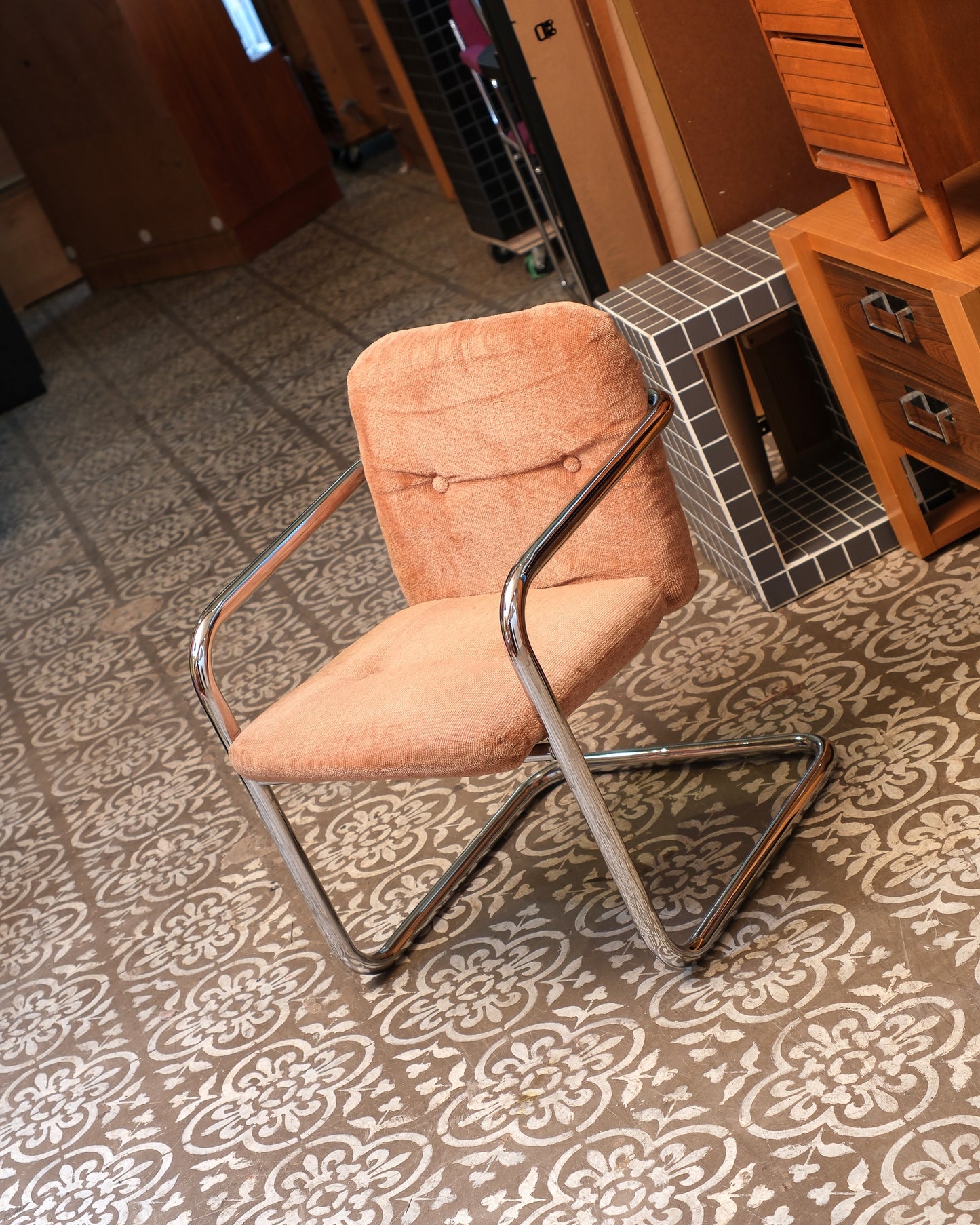 MCM Chrome Chair