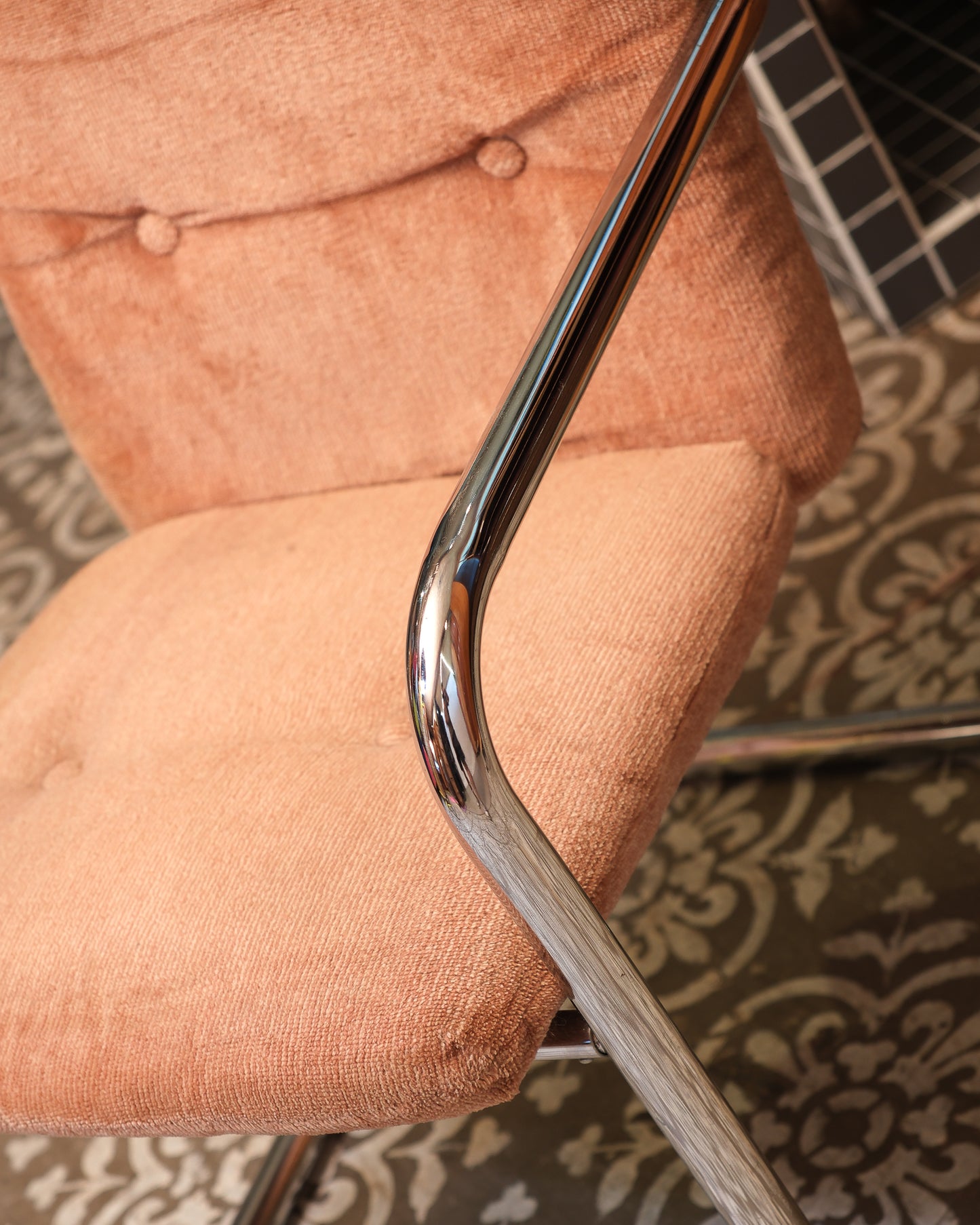 MCM Chrome Chair